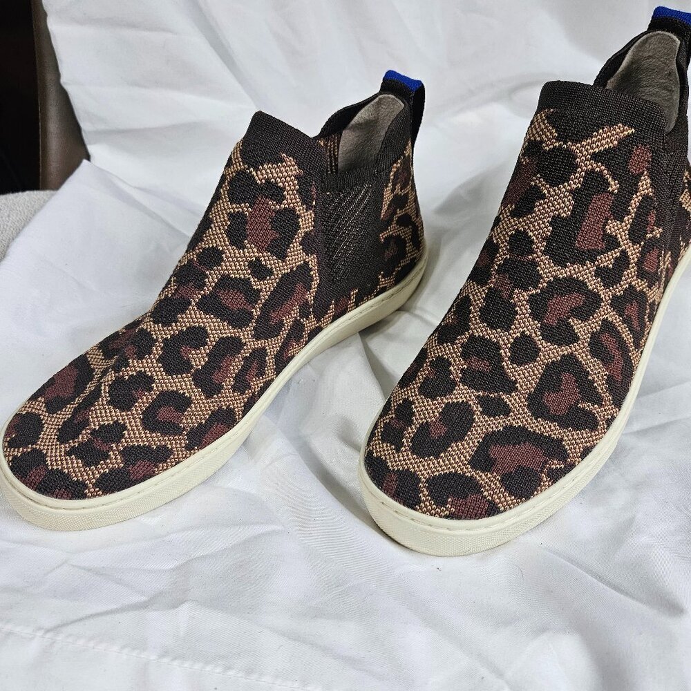 Rothy's‎ Leopard Print Slip-On Sneakers Size 8